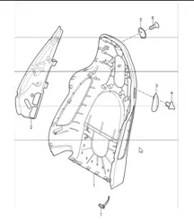 backrest shell, sports seat 997 GT3 2007-11