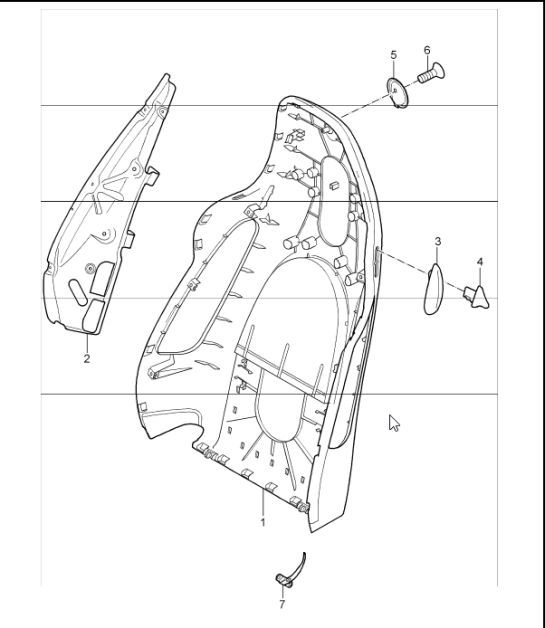 Diagram 817-30 Porsche Cayenne S 4.5L V8 2003>> Body