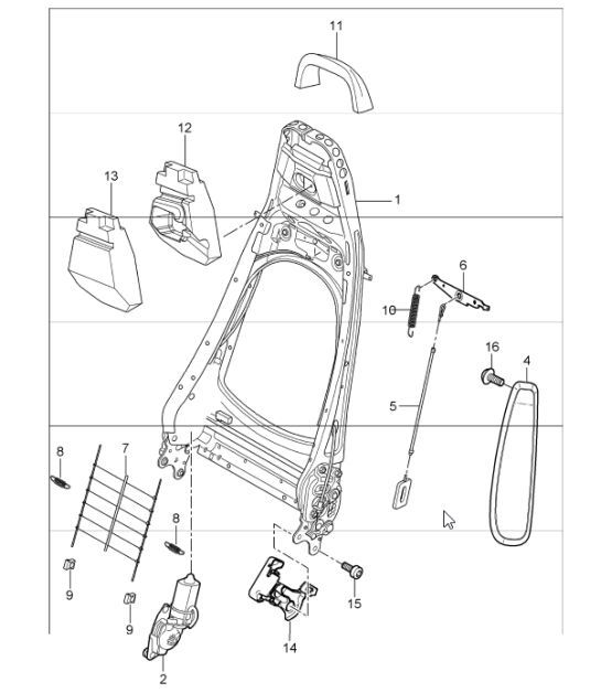Diagram 817-40 Porsche Cayenne 9PA (955) 2003-2006 Body