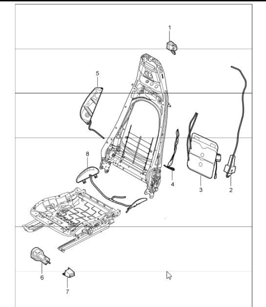 Diagram 817-43 Porsche Panamera Turbo V8 4.8L (520Hp) Body