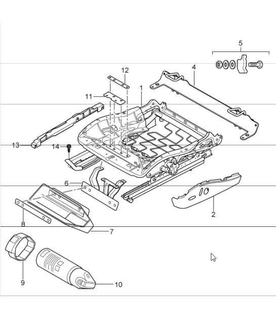 Diagram 817-50 Porsche Panamera Turbo V8 4.8L (520Hp) Body