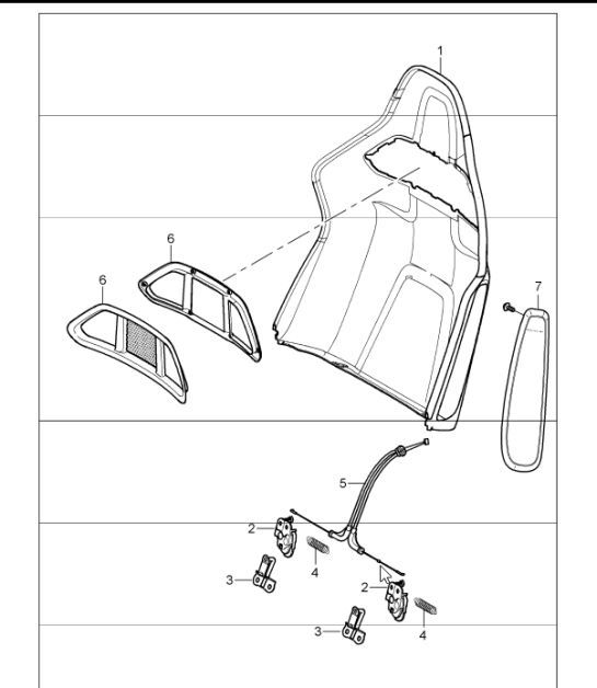 Diagram 817-99 Porsche Cayenne 9PA1 (957) 2007-2010 Body