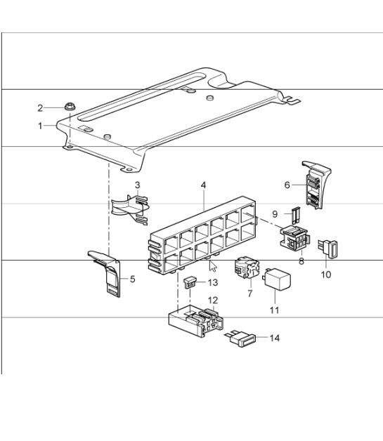 Diagram 902-01 Porsche Cayenne S V6 3.0L Hybrid 380HP Electrical equipment