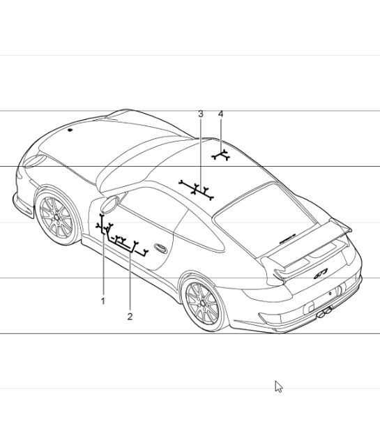 Diagram 902-15 Porsche Cayman 2.7L 987C 2006-08 Electrical equipment