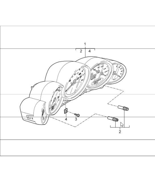 Diagram 906-02 Porsche 996 (911) (1997-2005) Electrical equipment