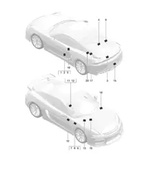 Segni/avvisi 981C Cayman GT4 2016