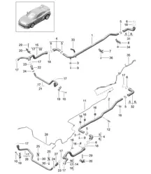 Refroidissement par eau 981C Cayman GT4 2016
