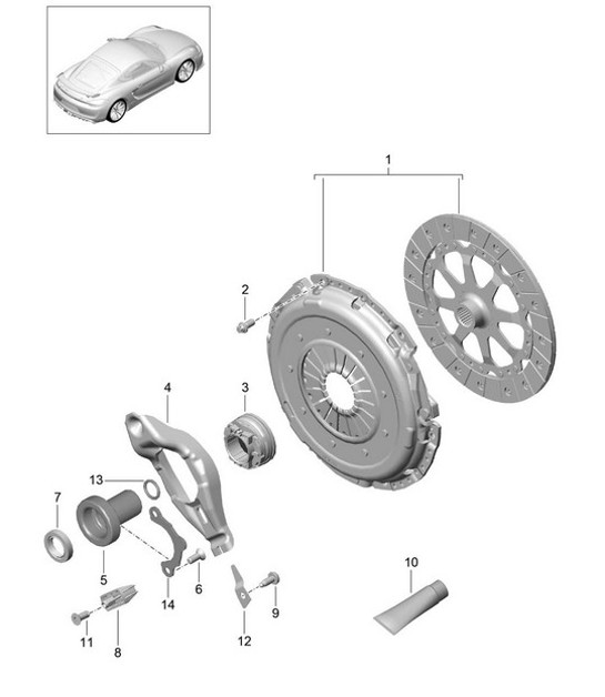Diagram 301-000 Porsche Cayenne Turbo / Turbo S 4.8L 2007>> Transmission