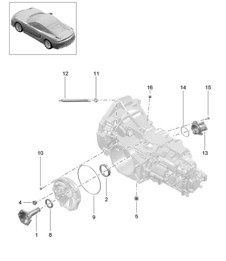 Manual gearbox / Individual parts (Model: G8120) 981C Cayman GT4 2016 Manual gearbox / Individual parts (Model: G8120) 981C Cayman GT4 2016