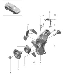 Wheel carrier / Wheel hub 981C Cayman GT4 2016 Wheel carrier / Wheel hub 981C Cayman GT4 2016