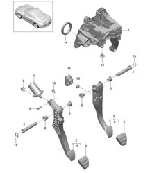 Pedals 981C Cayman GT4 2016