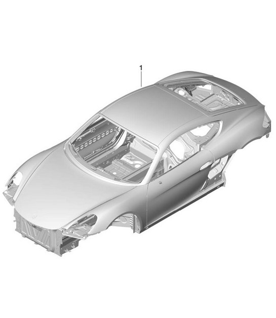 Diagram 801-000 Porsche Cayenne Turbo S V8 4.8L Petrol 550HP Body