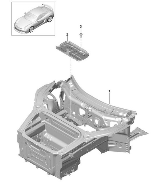 Diagram 801-005 Porsche 993 (911) C2S 1994-97 Body