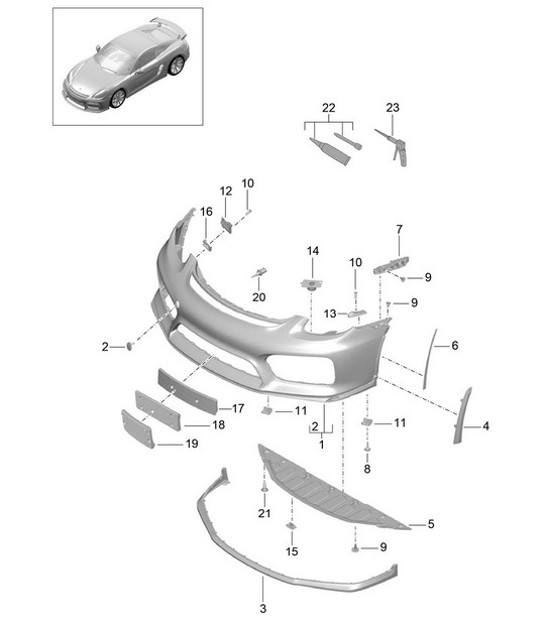 Diagram 802-000 Porsche Macan (95B) MK1 (2014-2018) Body