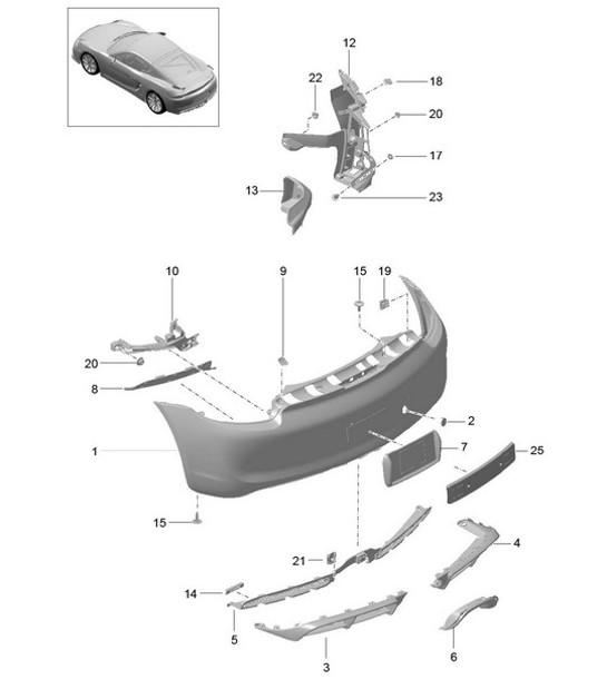 Diagram 802-010 Porsche Panamera Turbo S V8 4.8L Carrozzeria