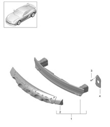 Porta parachoques - DELANTERO - 981C Cayman GT4 2016