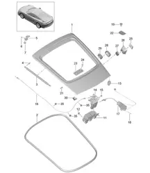 Copertura posteriore 981C Cayman GT4 2016