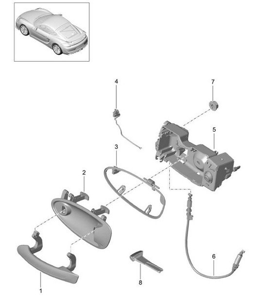Diagram 804-020 Porsche Cayman 987C/981C (2005-2016) Body