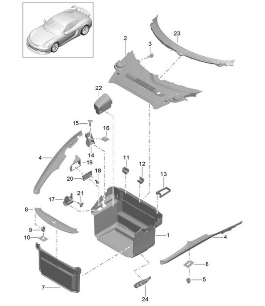 Diagram 807-000 Porsche Taycan (9J1) MK1 2020-2024 