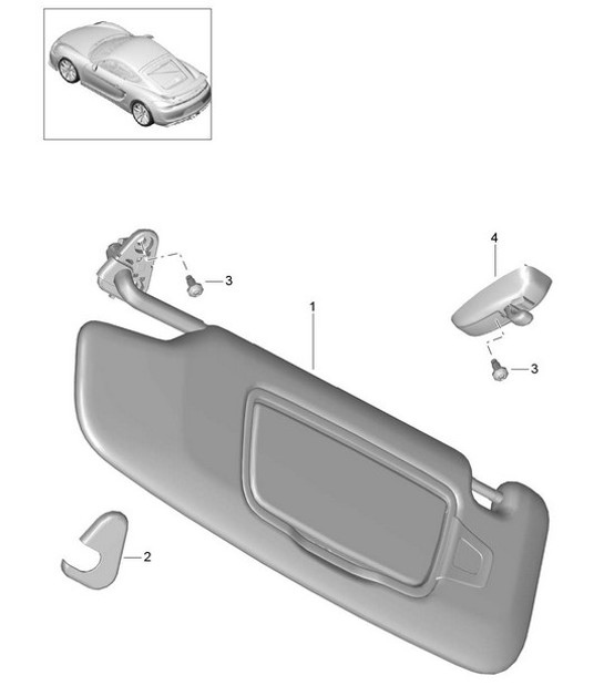 Diagram 807-068 Porsche Boxster 986/987/981 (1997-2016) Body
