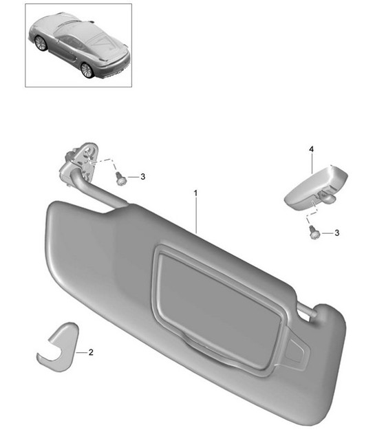 Diagram 807-069 Porsche Cayman 987C/981C (2005-2016) Carrozzeria