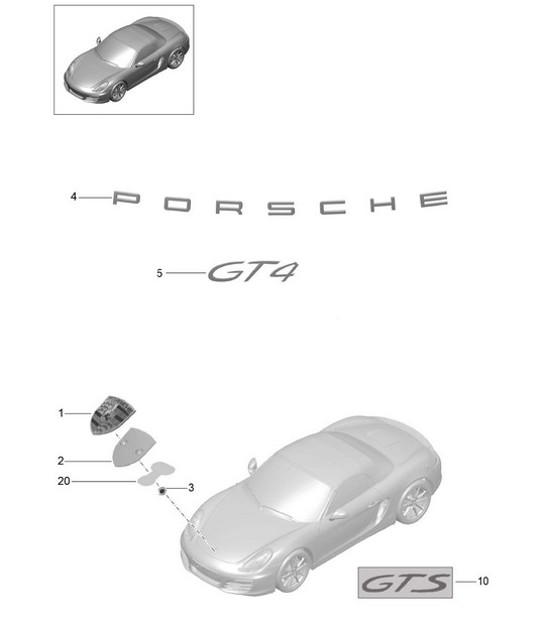 Diagram 810-000 Porsche Cayenne S/GTS 4.8L 2007>> Body