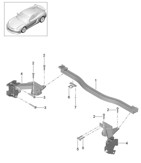 Diagram 812-005 Porsche Cayenne Coupe V6 3.0L Petrol 340Hp 