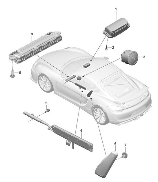 Diagram 812-050 Porsche Cayenne Turbo S 4.5L 2006>> Body