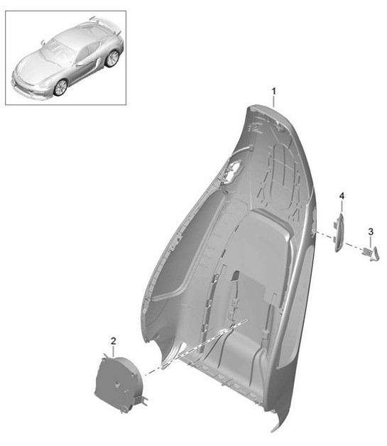 Diagram 817-019 Porsche Cayman 987C/981C (2005-2016) Body