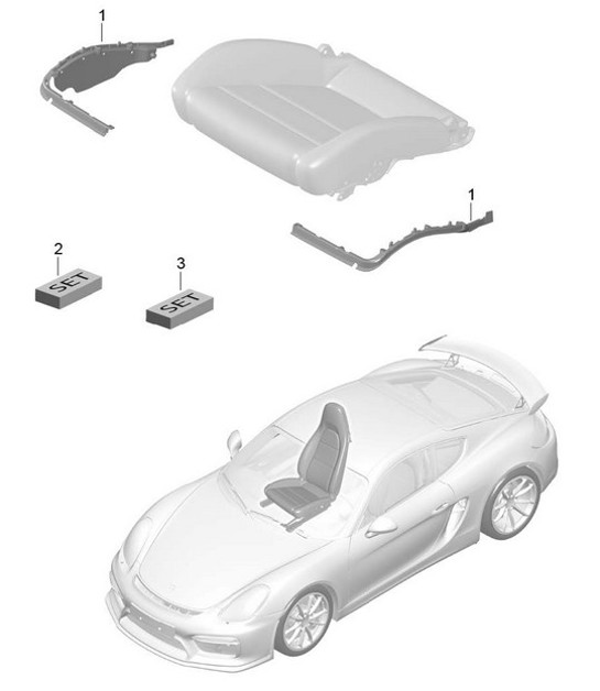 Diagram 817-024 Porsche Cayman 987C/981C (2005-2016) Body