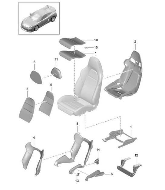 Diagram 817-060 Porsche 991 (911) MK1 2012-2016 Body