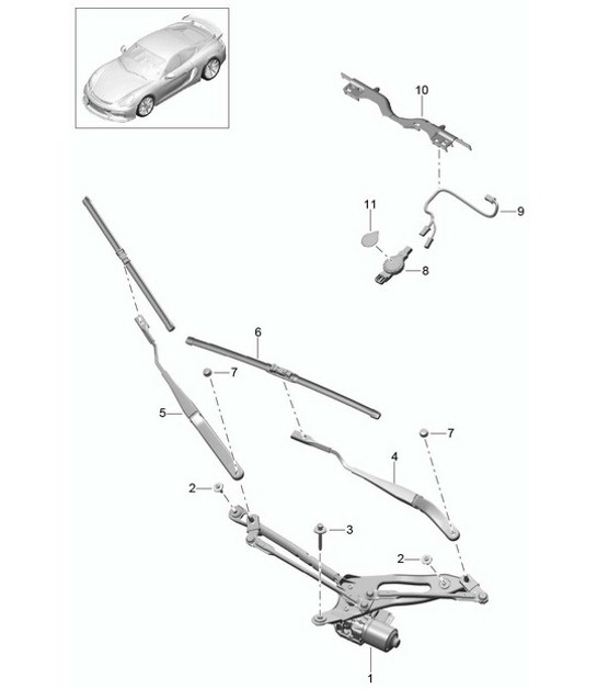 Diagram 904-000 Porsche Cayenne 9PA1 (957) 2007-2010 Electrical equipment