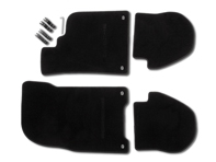 1 set floor mats Black 000043152225FV