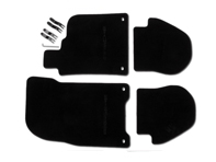 1 set floor mats Black 000043156225FV