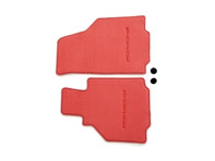 1 set floor mats Boxster red 00004480053M30