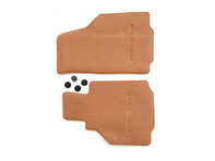 1 set floor mats Brown/natural 00004480053T11