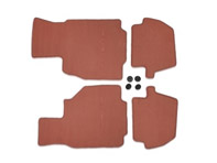 1 set floor mats Boxster red 00004480085M30