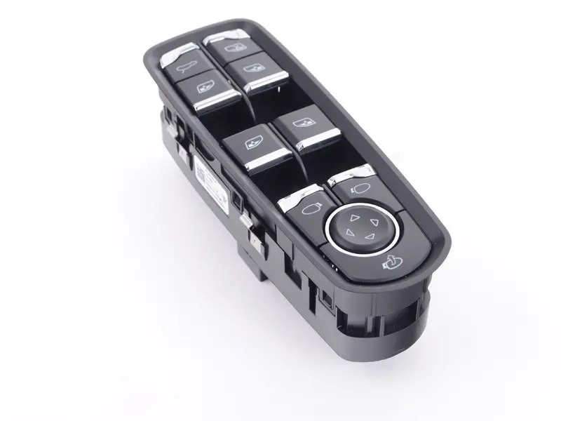 switch for electric windows Matt Black/hi-gloss chrome 7PP959858AFDML