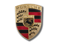 Porsche crest. This part number supersedes to 90155921028 90155921026