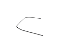 Trim frame half for windscreen Black 9115419120170K