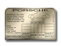 tire pressure label 96470128724