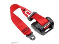 three-point seat belt with inertia reel guards red (Porsche) 99380302103N13