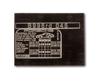 tire pressure label 99670128743