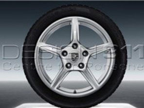 Llantas de aleación Boxster de 18' y neumáticos de invierno Porsche original para 981 Boxster / 981 Cayman - 98104460021, 98104460022, 98104460001, 98104460002