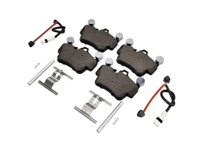 Plaquettes de frein arrière, capteurs et kit de montage. Porsche 928 / 928 S / 928 S2 OE - 92835295102, 92835295300, 92835295301, 92861231305, 94435295102
