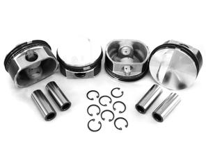 Set di pistoni a testa piatta, spinotto da 24 mm. Porsche 914 - VW103T4S71P, VW104T4S71P