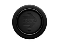 MOMO Standard horn button 2 Contact - Embossed Black Leather Arrow - HOARW10LEABKR, M22135311115