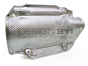 Hintere Stoßstangenhalterung / Hitzeschild. Porsche 996 Turbo - 99650547703, 99650547803