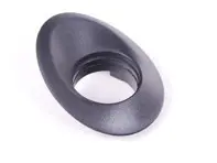 Rosette für Zündanlassschloss schwarz grau LHD. Porsche 986 Boxster 1997 - 99655223502B12, 99655223504B12