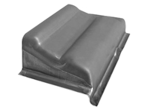 Bas de poteau de charnière de porte. Porsche 914 - 91450190310, 91450190410 - PP346ECL, PP346ECR, P346ECL, P346ECR